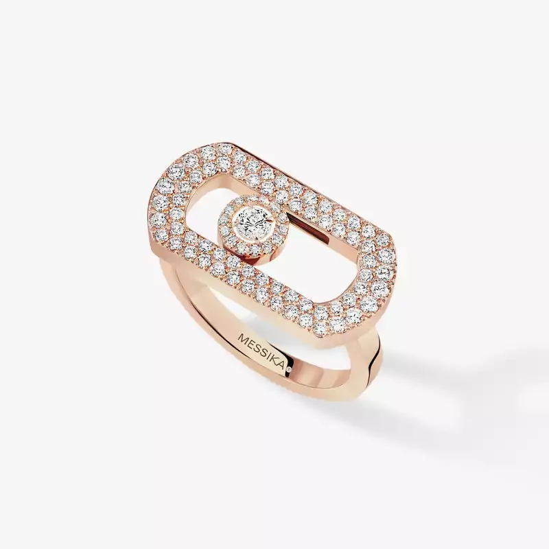 Ring For Her Pink Gold Diamond So Move Pavé 12937-PG