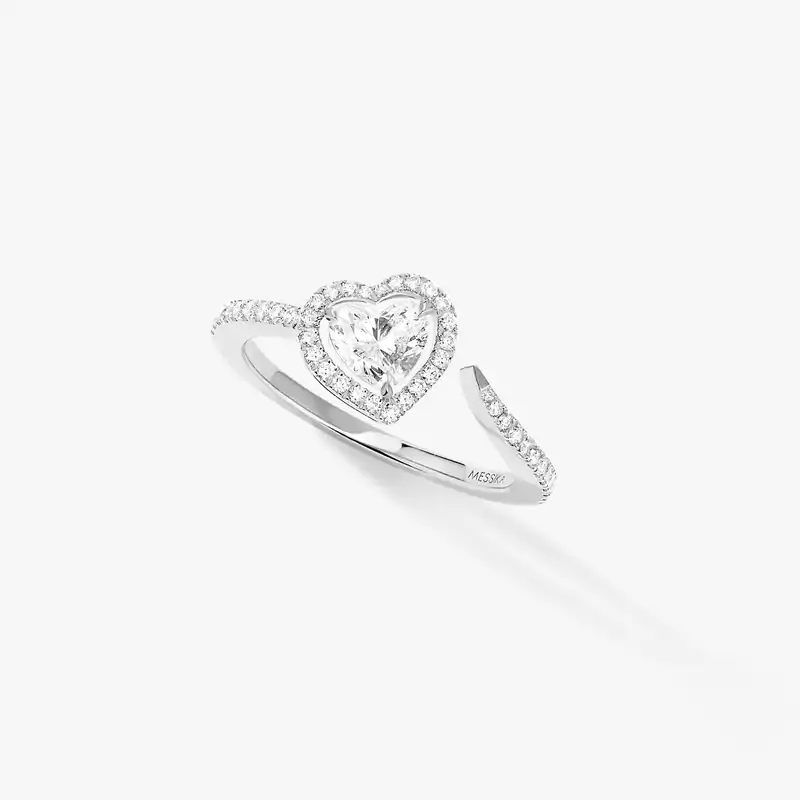 Bague Femme Or Blanc Diamant Joy diamant Cœur 0,40ct 11994-WG