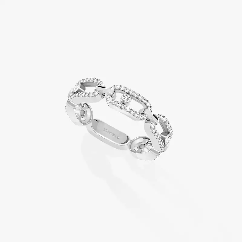 Move Link Multi Pavé White Gold For Her Diamond Ring 12012-WG