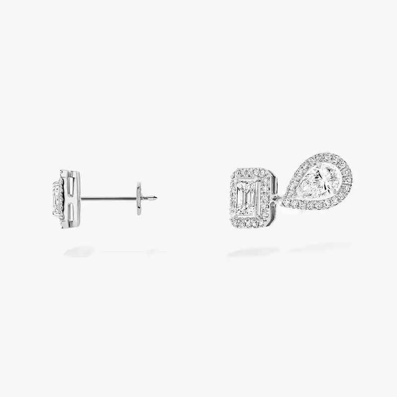 My Twin 1+2 0.20 ct x3 White Gold For Her Diamond Earrings 12886-WG