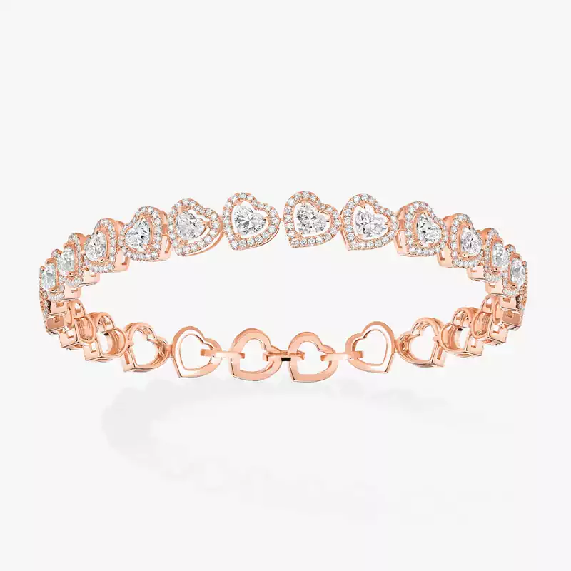 Joy Cœur Multi Rivière Pink Gold For Her Diamond Bracelet 12748-PG
