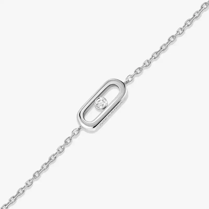Bracelet Femme Or Blanc Diamant Bracelet Messika CARE(S) 12074-WG