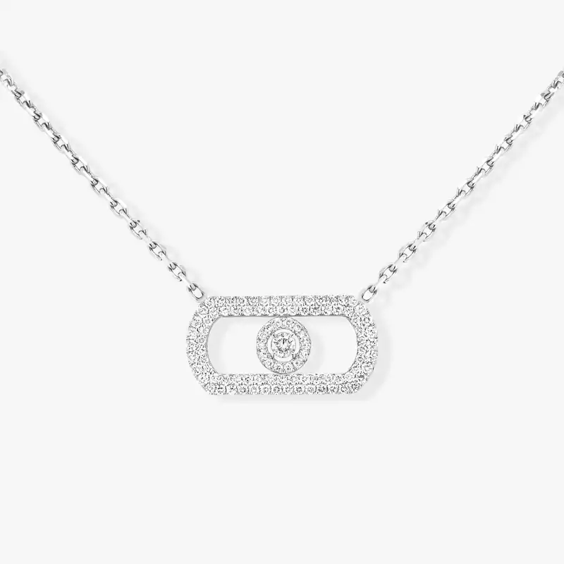 So Move Pavé White Gold For Her Diamond Necklace 12945-WG