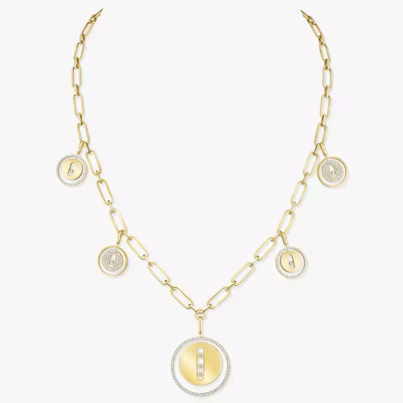 Lucky Move Charms Yellow Gold For Her Diamond Necklace 11728-YG