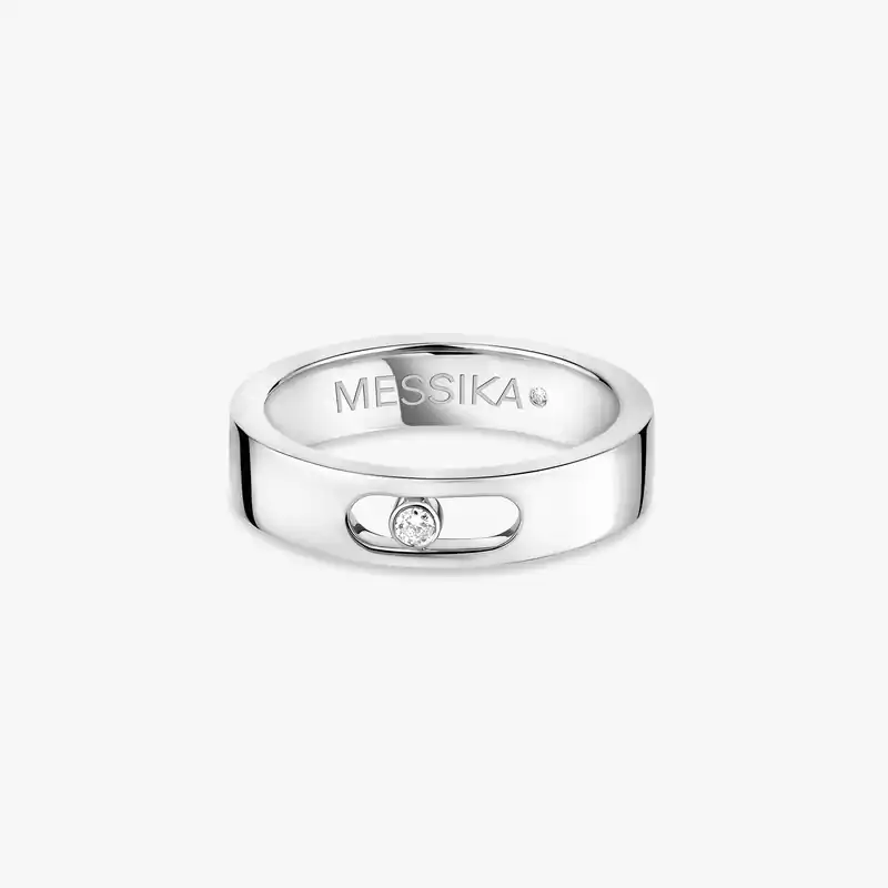 خاتم امرأة ذهب أبيض الماس خاتم الزواج Move Joaillerie 13553-WG