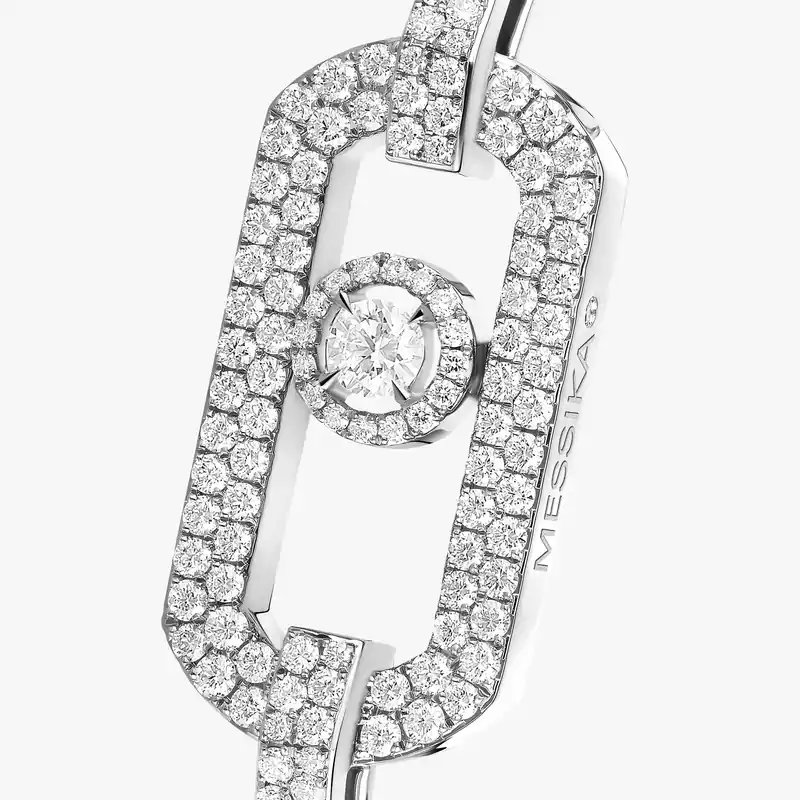 Кольцо Для нее Белое золото Бриллиантами Кольцо на 2 пальца So Move с бриллиантовым паве 13185-WG