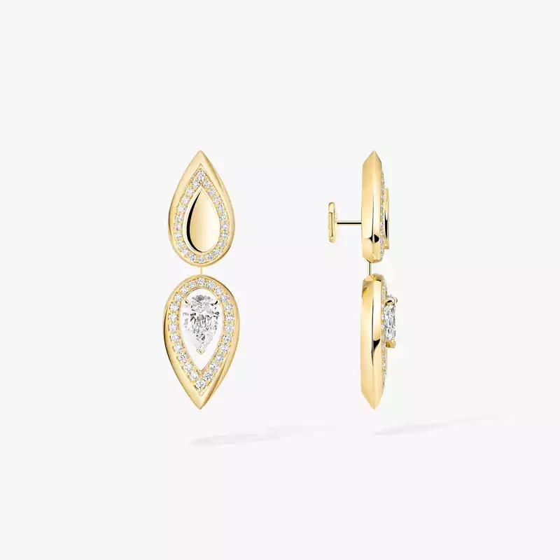 Boucles d'oreilles Femme Or Jaune Diamant Fiery 0,25ct 13173-YG