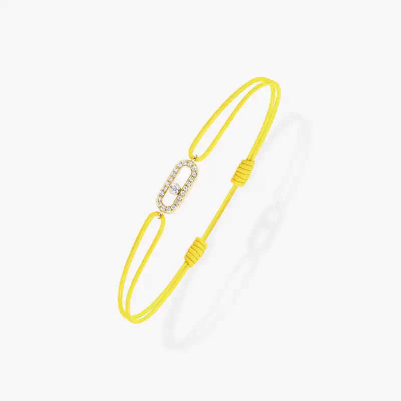 Move Uno Yellow Cord Bracelet Yellow Gold For Her Diamond Bracelet 13288-YG