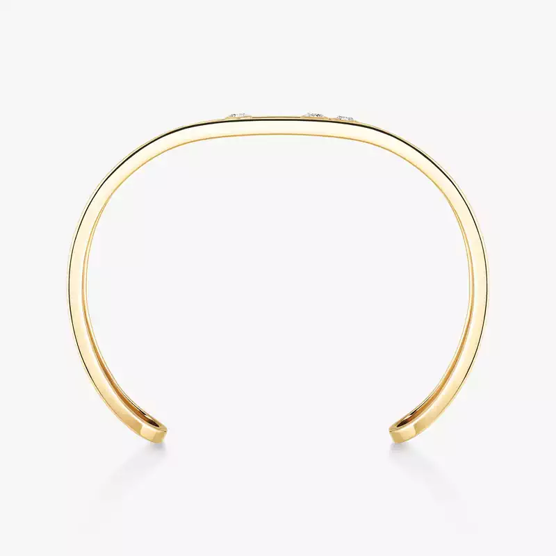 Move Joaillerie Bangle Large Size Yellow Gold For Her Diamond Bracelet 13725-YG