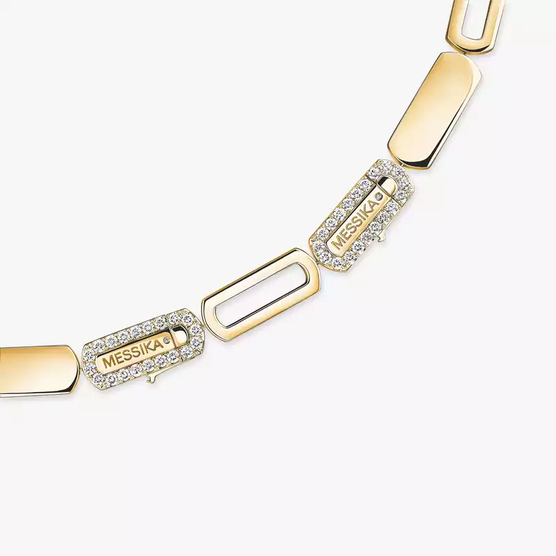 Collier Femme Or Jaune Diamant Imperial Move Cravate GM 13726-YG