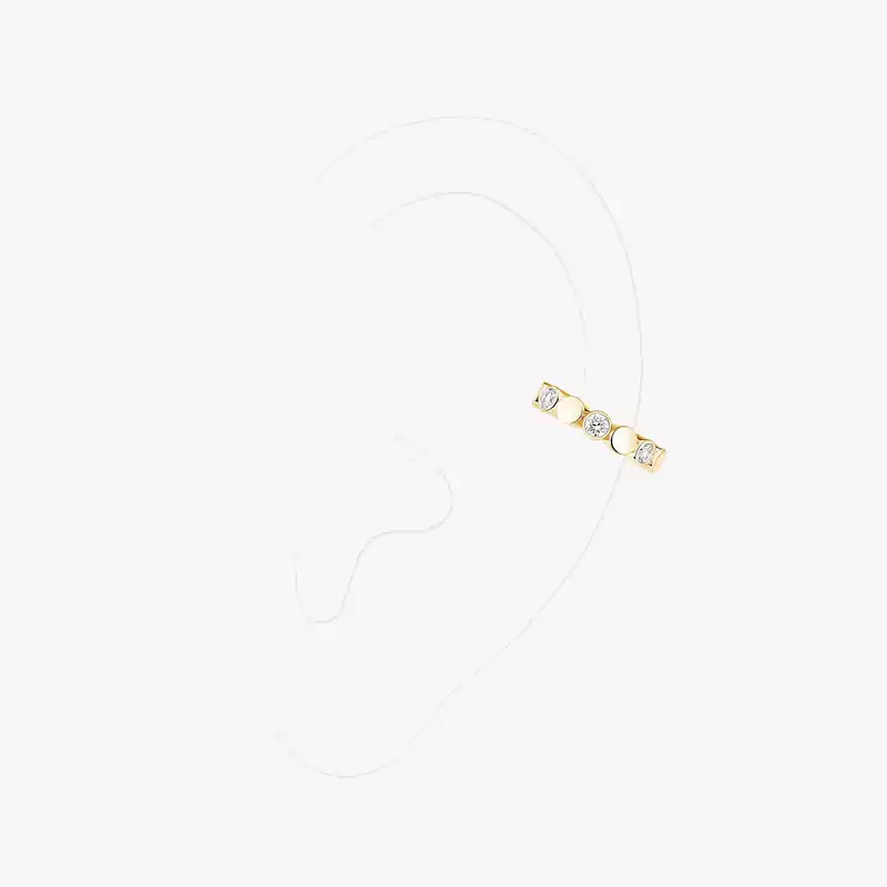 Earrings For Her Yellow Gold Diamond D-Vibes Mono Clip Earring 13151-YG