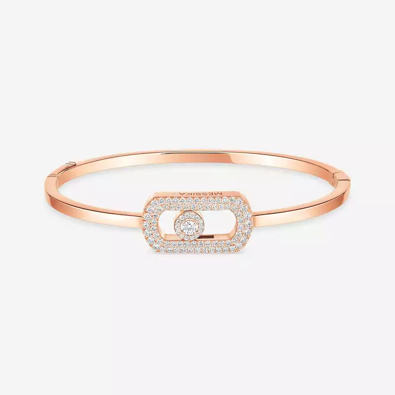 So Move Pavé Bangle Pink Gold For Her Diamond Bracelet 13428-PG