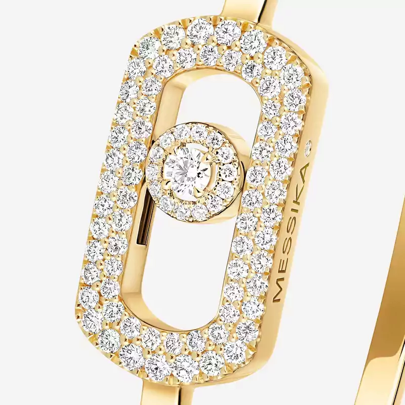 Bracelet For Her Yellow Gold Diamond So Move Pavé Bangle 13428-YG
