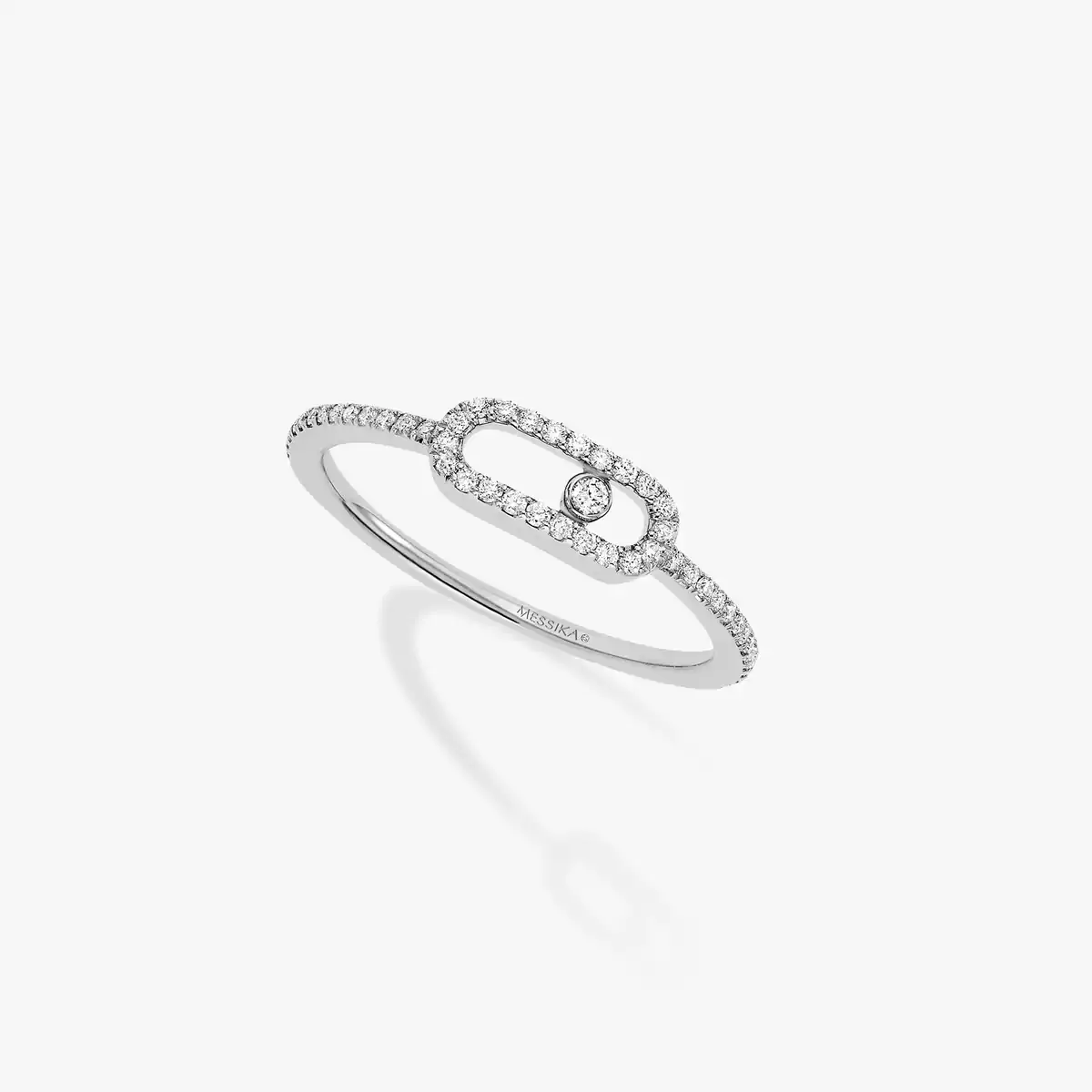 Move Uno Pavée Für sie Diamant Ring Weißgold 05630-WG