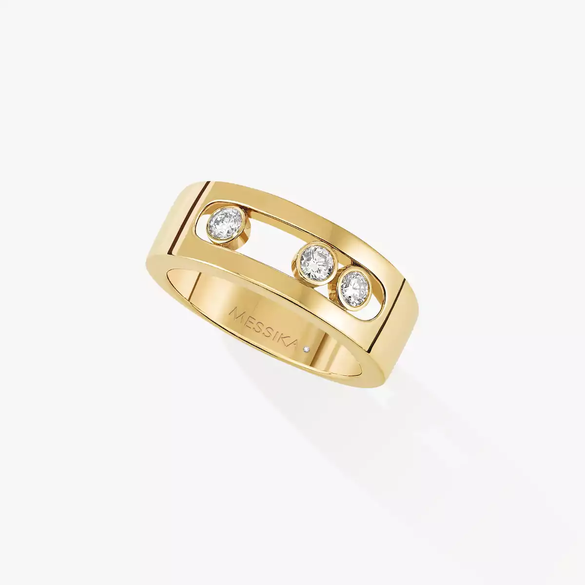 Кольцо Для нее Желтое золото Бриллиантами Move Joaillerie PM 04704-YG