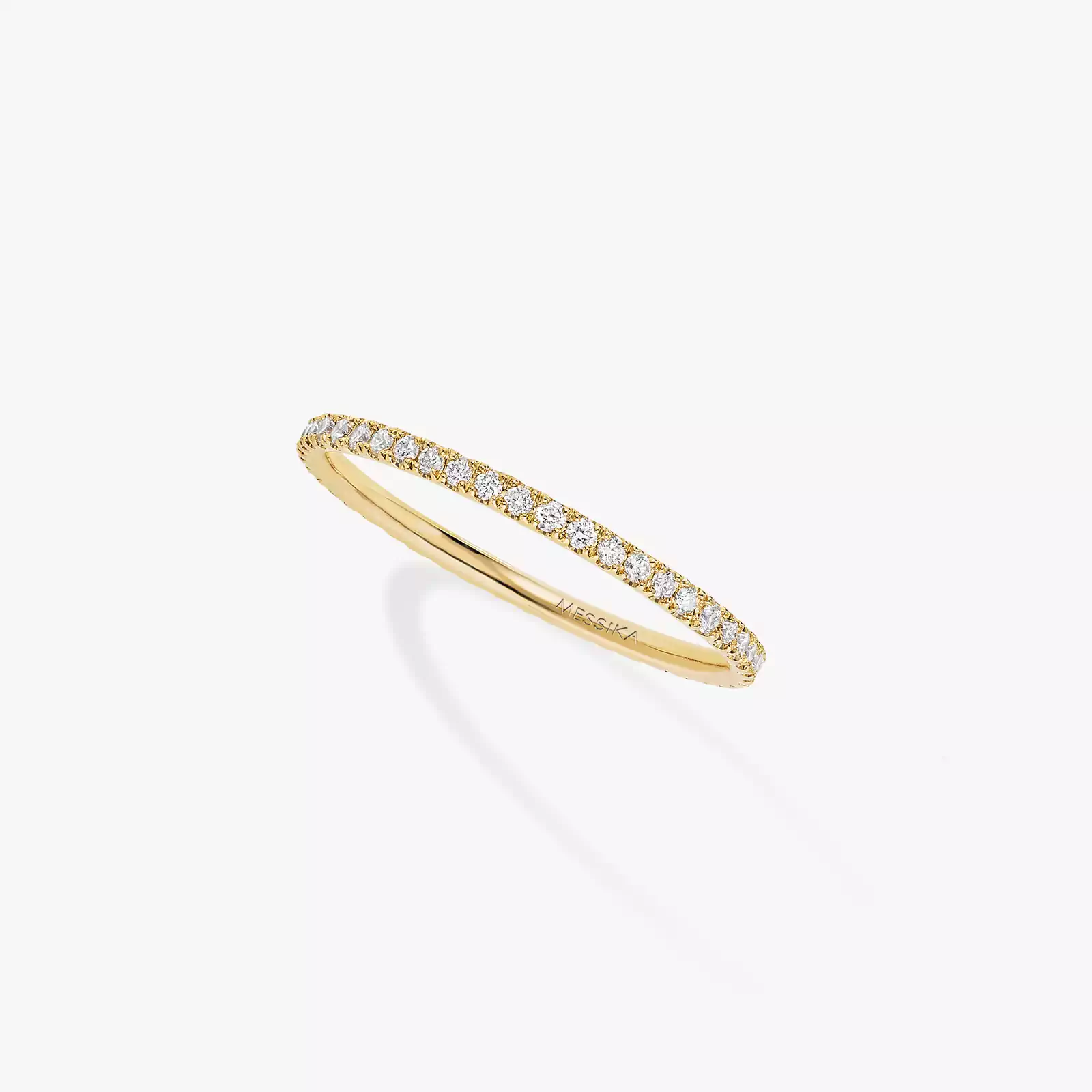 خاتم امرأة ذهب أصفر الماس خاتم زواج Gatsby صغير جدًّا 05064-YG