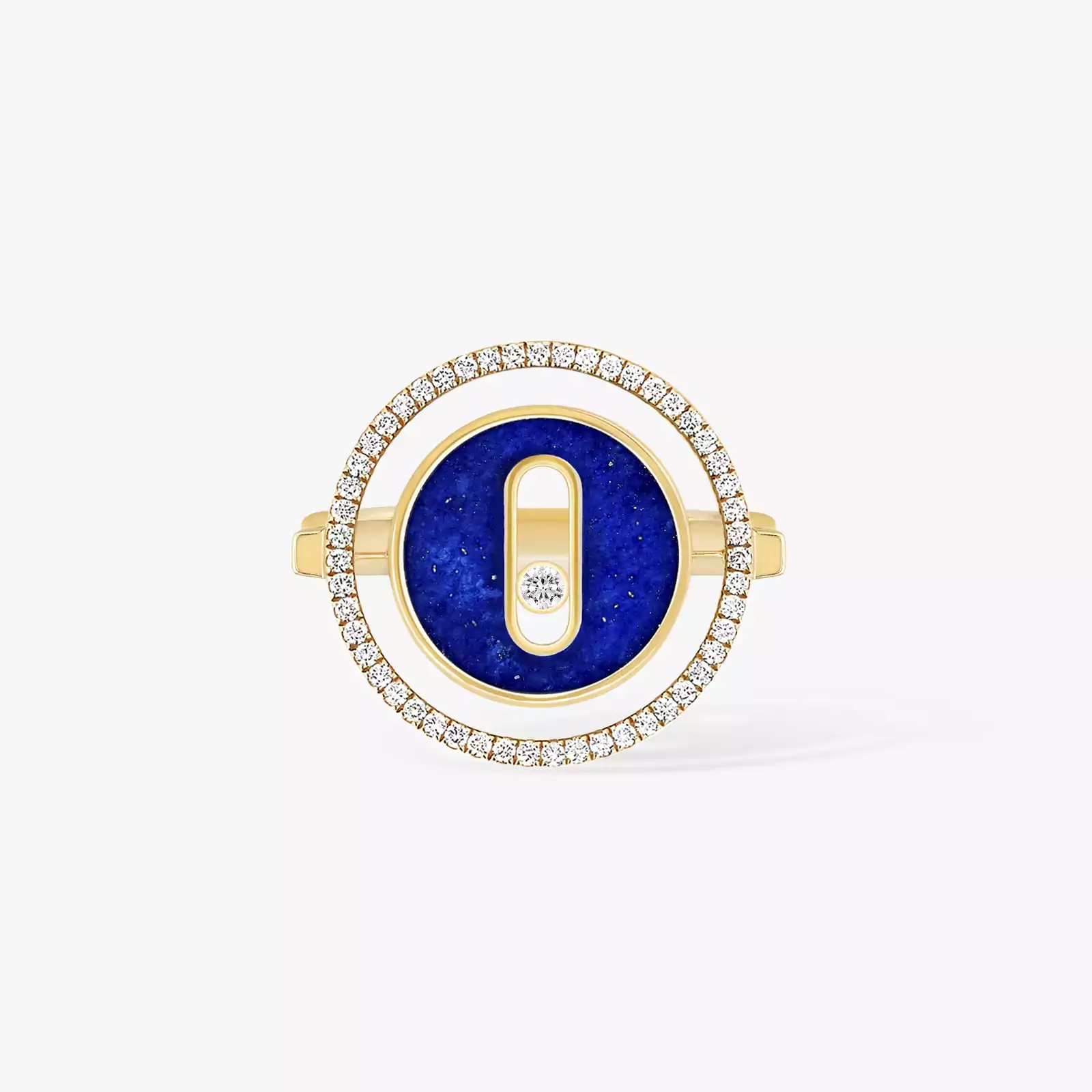 Lucky Move SM Lapis Lazuli Yellow Gold For Her Diamond Ring 11951-YG