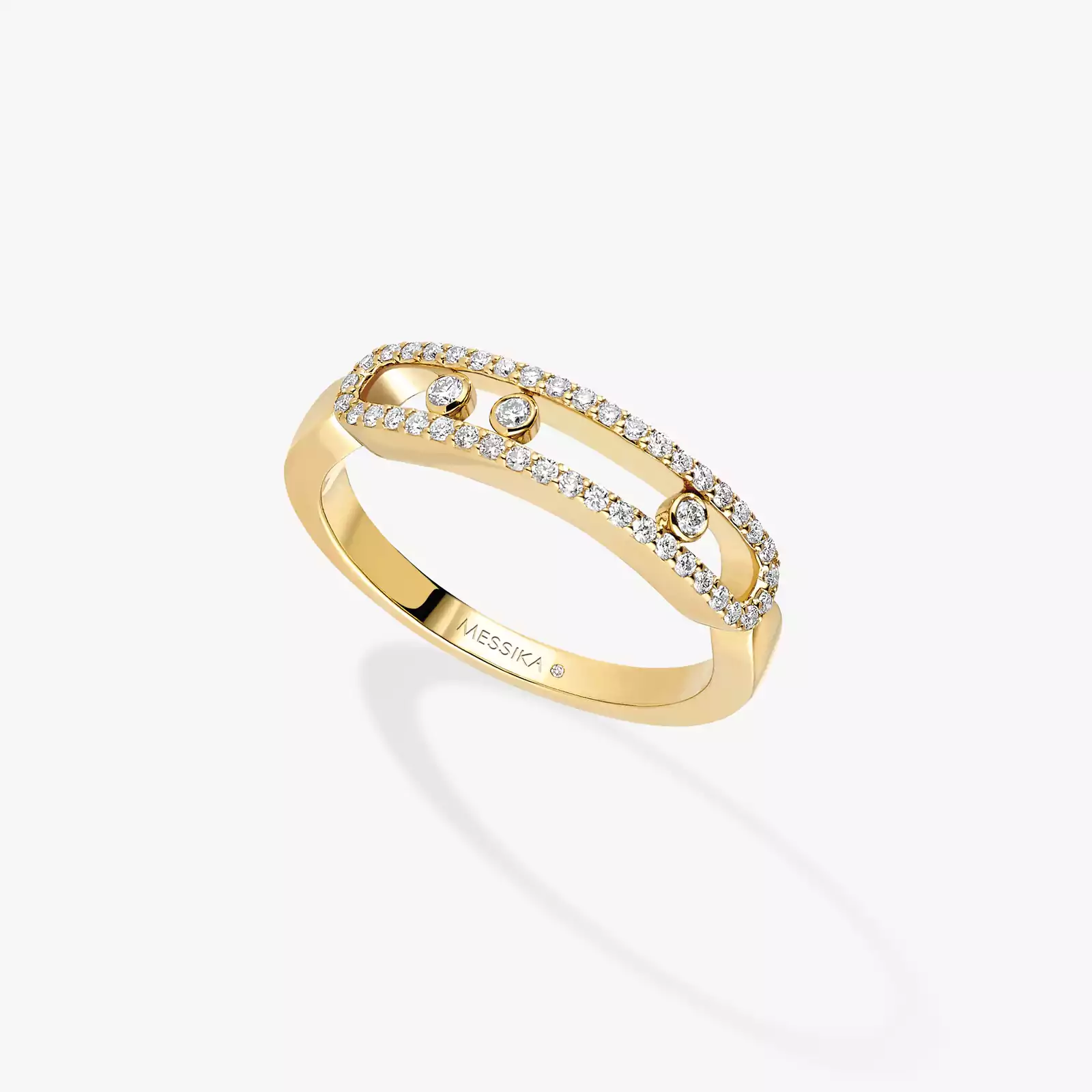 Baby Move Pavé Yellow Gold For Her Diamond Ring 04683-YG