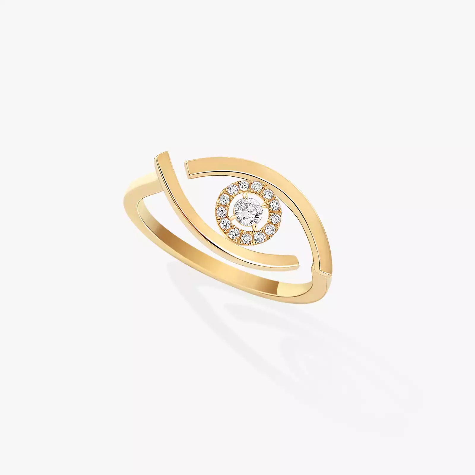 Lucky Eye Ring Für sie Diamant Ring Gelbgold 10036-YG