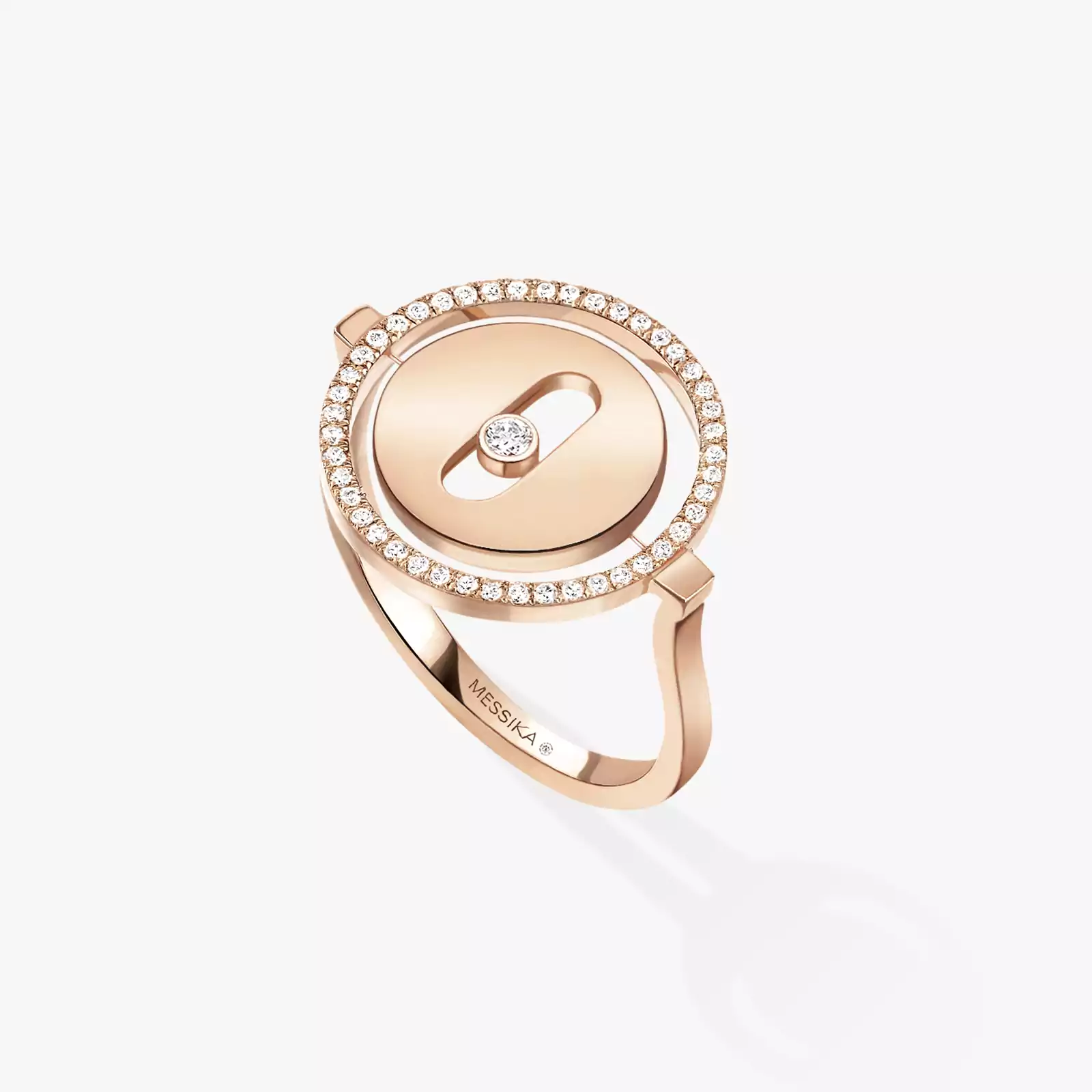 Ring For Her Pink Gold Diamond Lucky Move SM 07470-PG