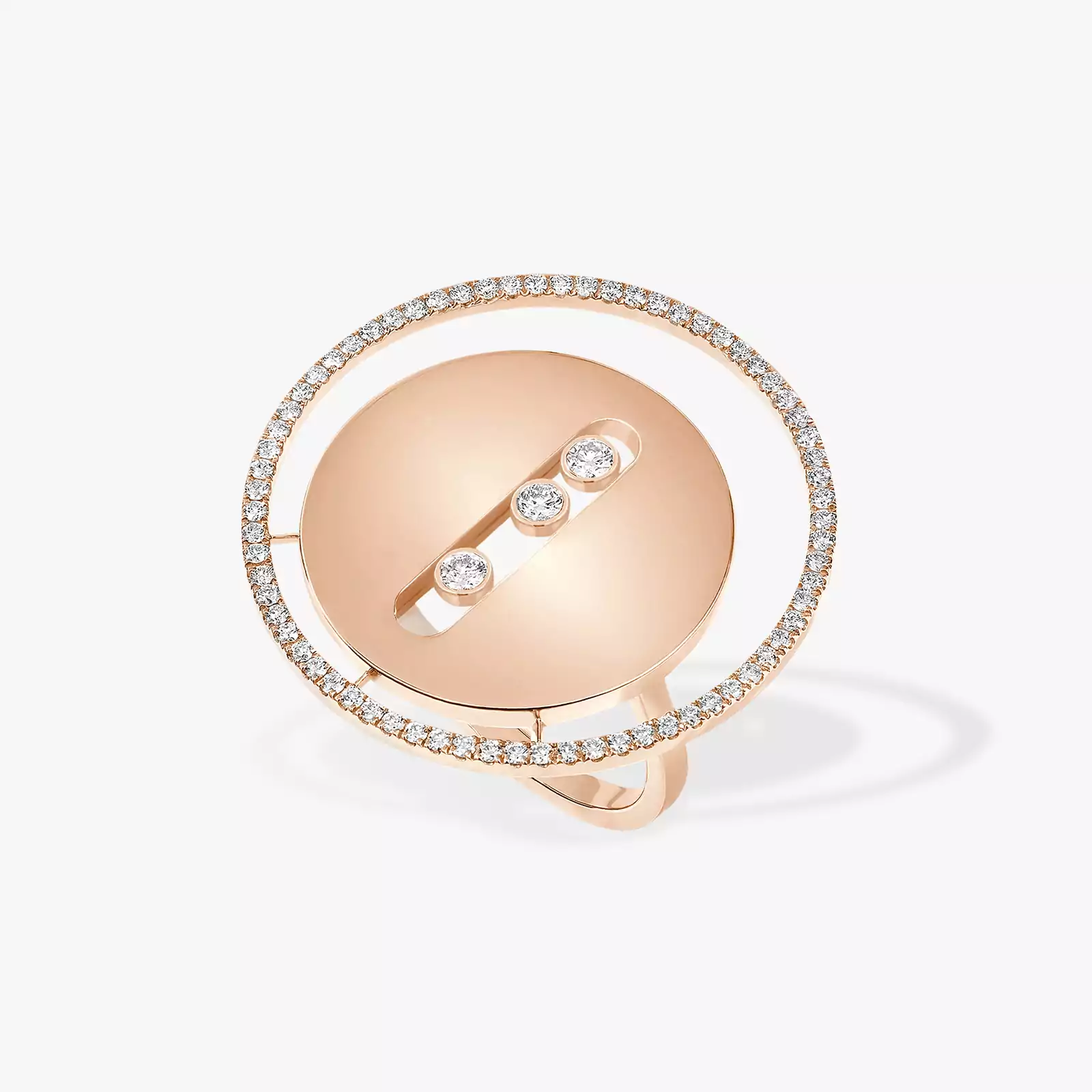 Ring For Her Pink Gold Diamond Lucky Move LM 10820-PG