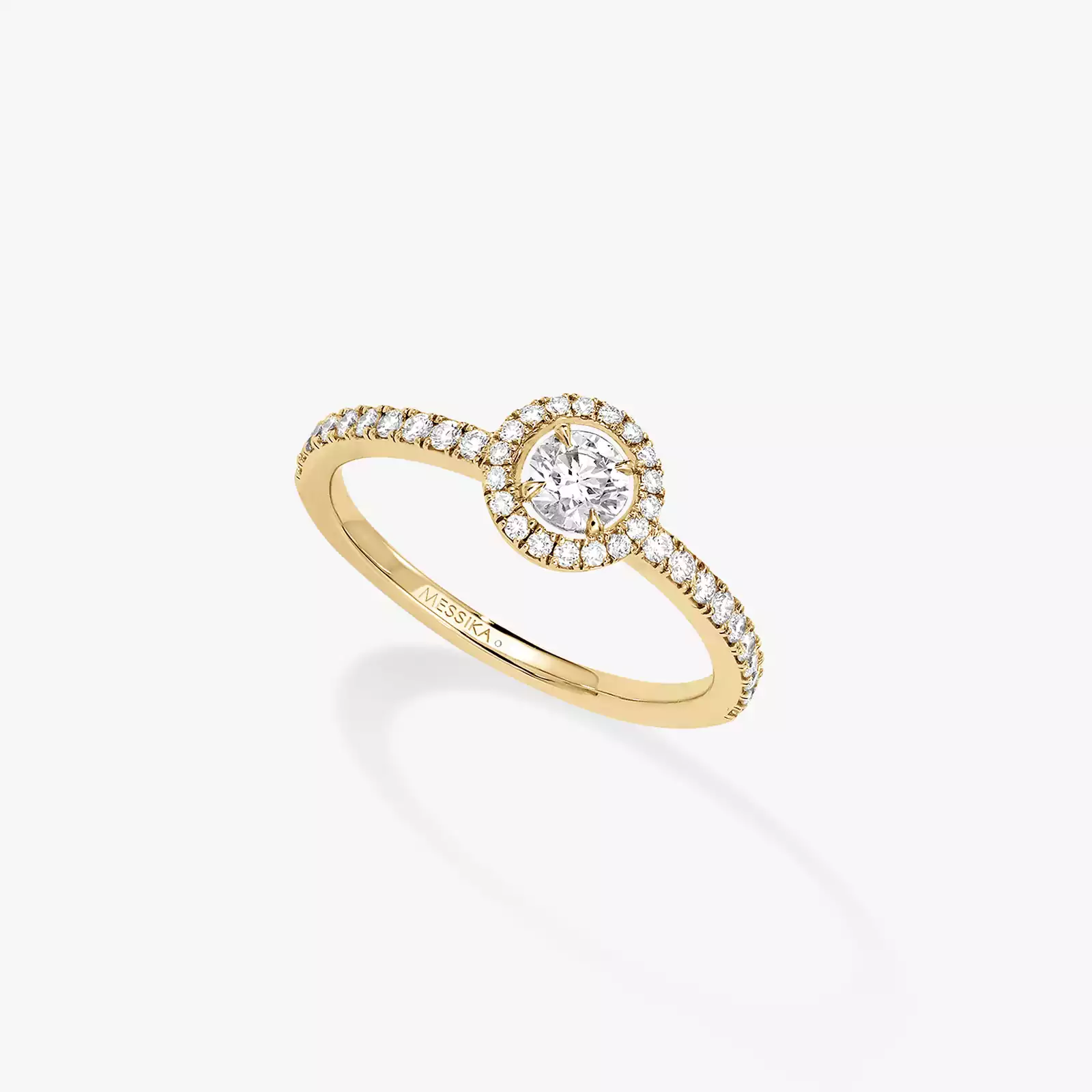 Кольцо Для нее Желтое золото Бриллиантами Joy Diamant Rond 0,25ct 04163-YG
