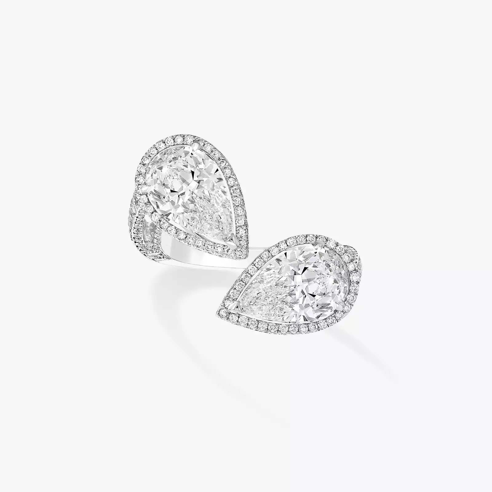 Toi & Moi White Gold For Her Diamond Ring 08693-WG