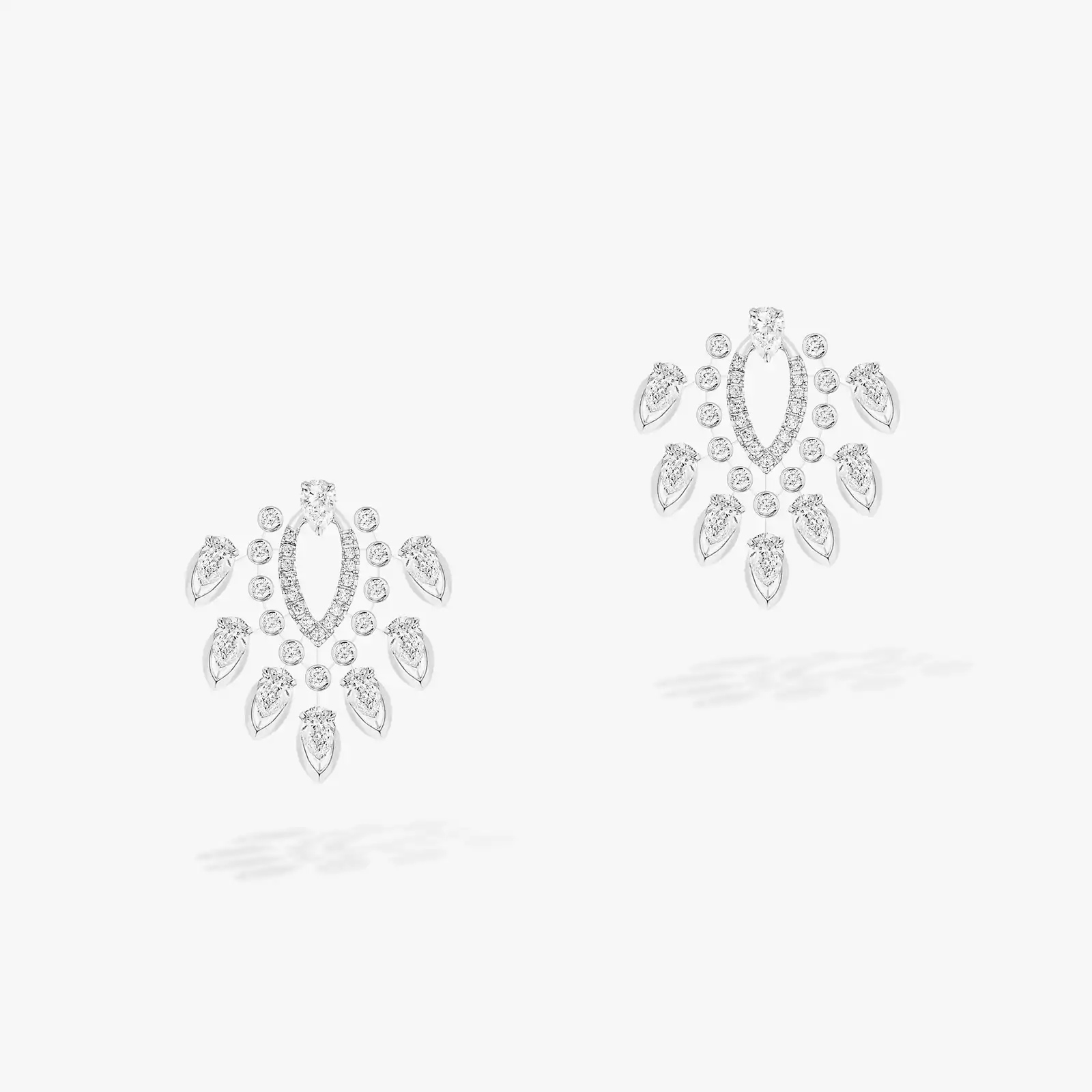 Desert Bloom Ohrringe Für sie Diamant Ohrringe Weißgold 07475-WG