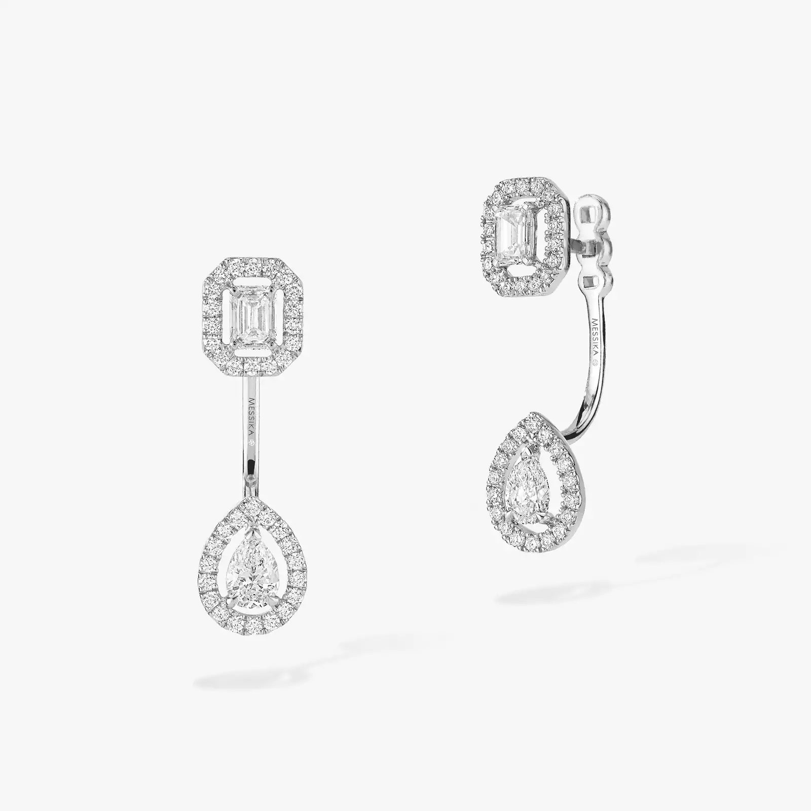 Earrings For Her White Gold Diamond My Twin Toi & Moi 0.15ct x2 06504-WG