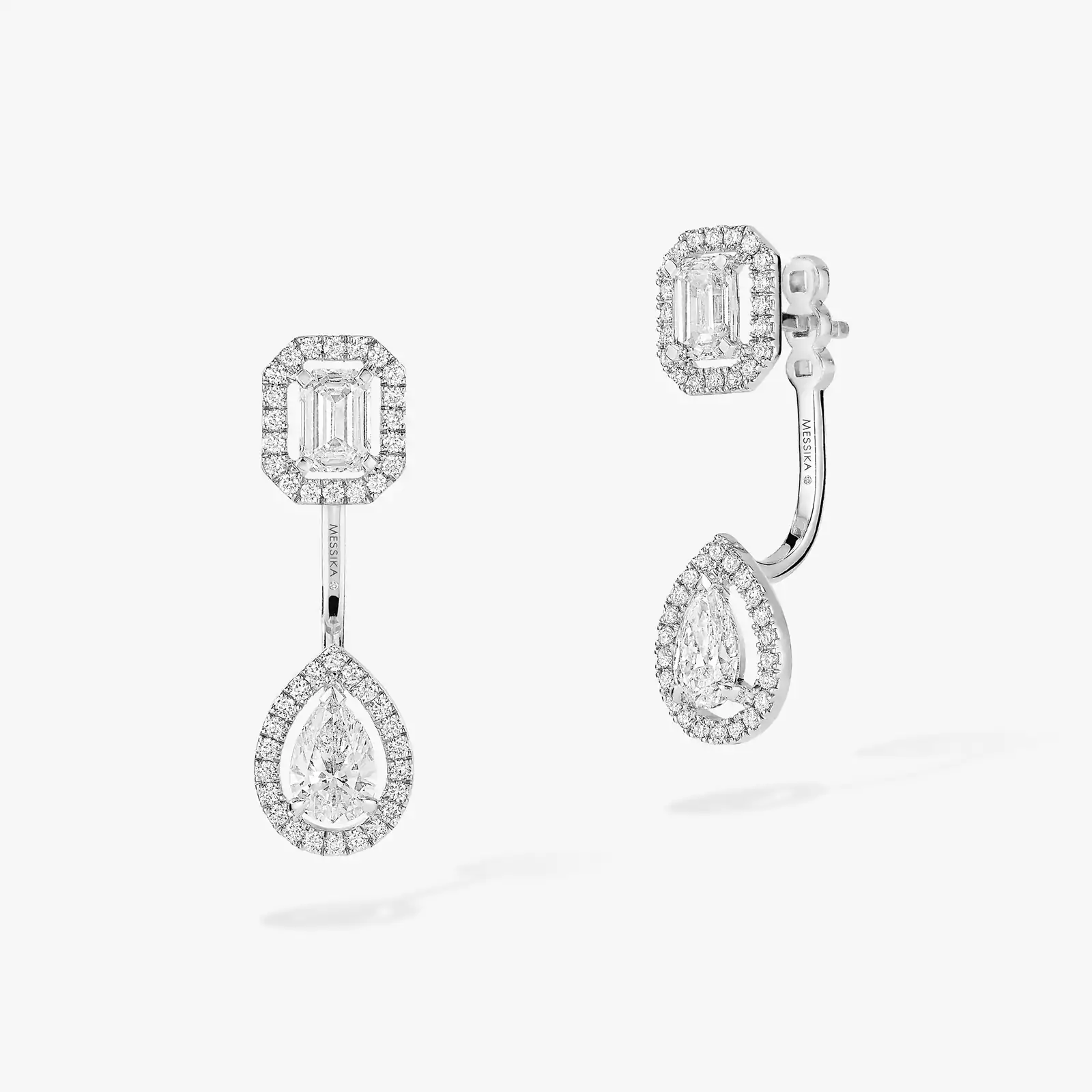 Earrings For Her White Gold Diamond My Twin Toi & Moi 0.30ct x2 06505-WG