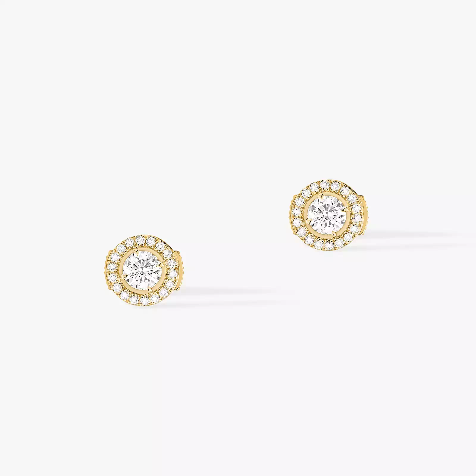 Boucles d'oreilles Femme Or Jaune Diamant Joy diamants ronds 2x0,25ct 04445-YG