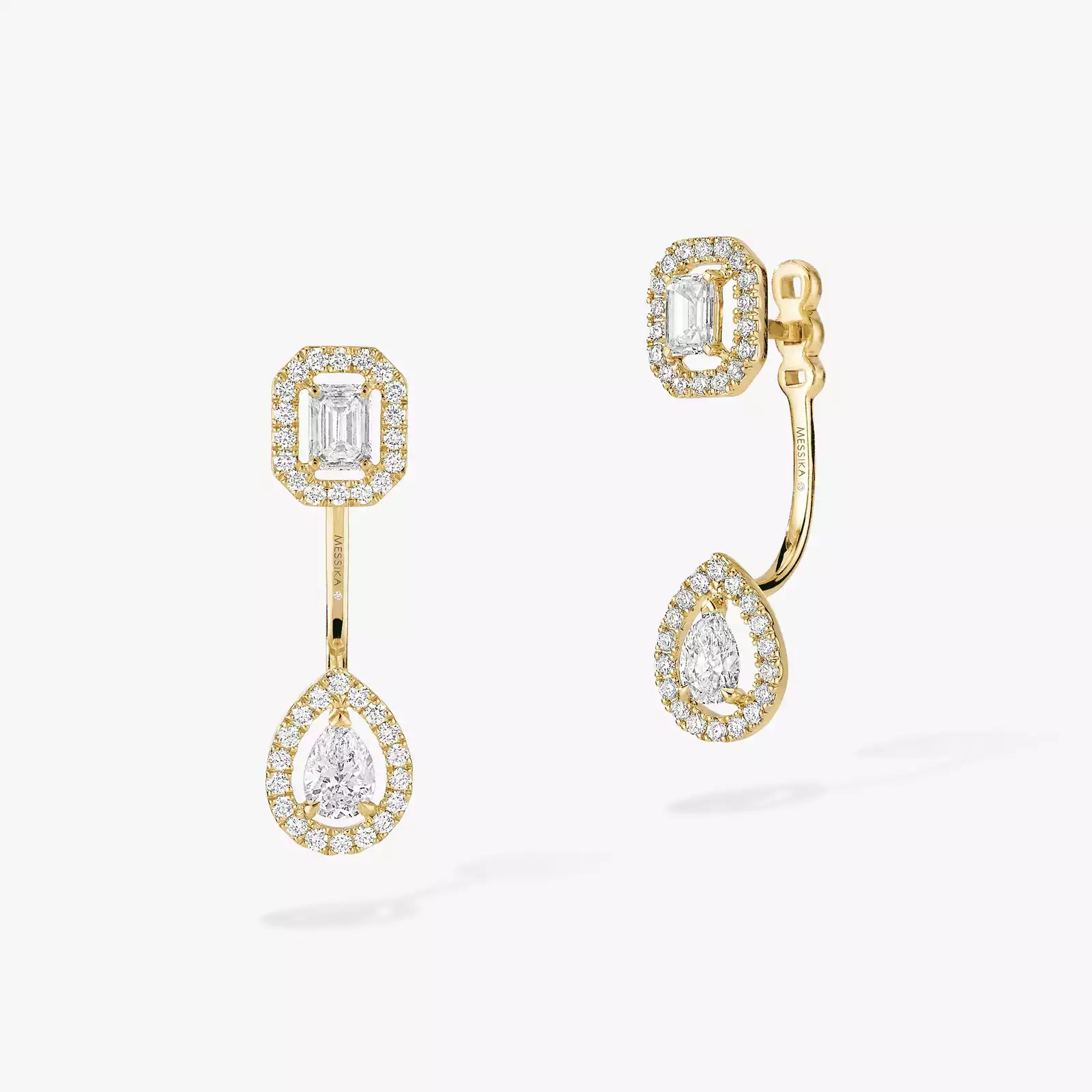 My Twin Toi & Moi 0.15ct x2 Yellow Gold For Her Diamond Earrings 06504-YG