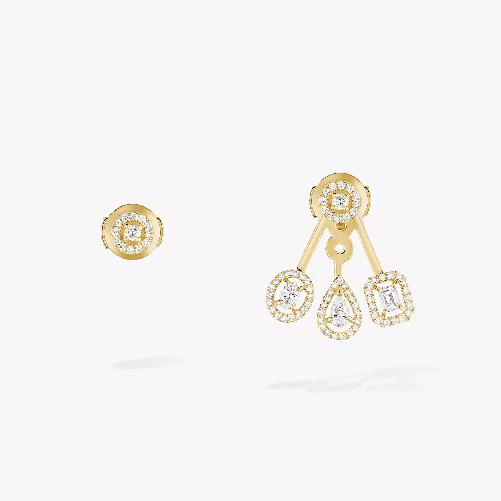 Earrings For Her Yellow Gold Diamond My Twin Trio 06527-YG
