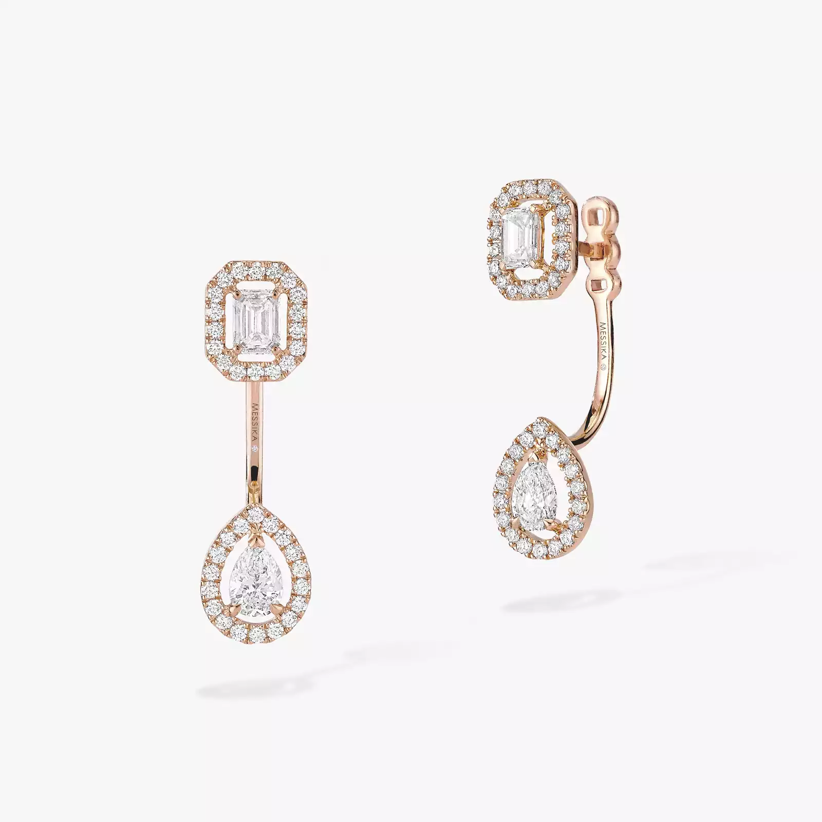 My Twin Toi & Moi 0.15ct x2 Pink Gold For Her Diamond Earrings 06504-PG