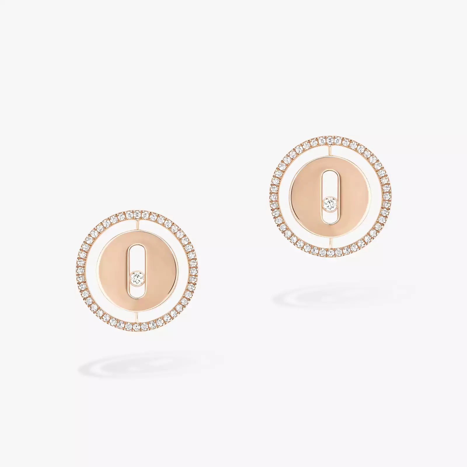 Lucky Move Stud Pink Gold For Her Diamond Earrings 11571-PG
