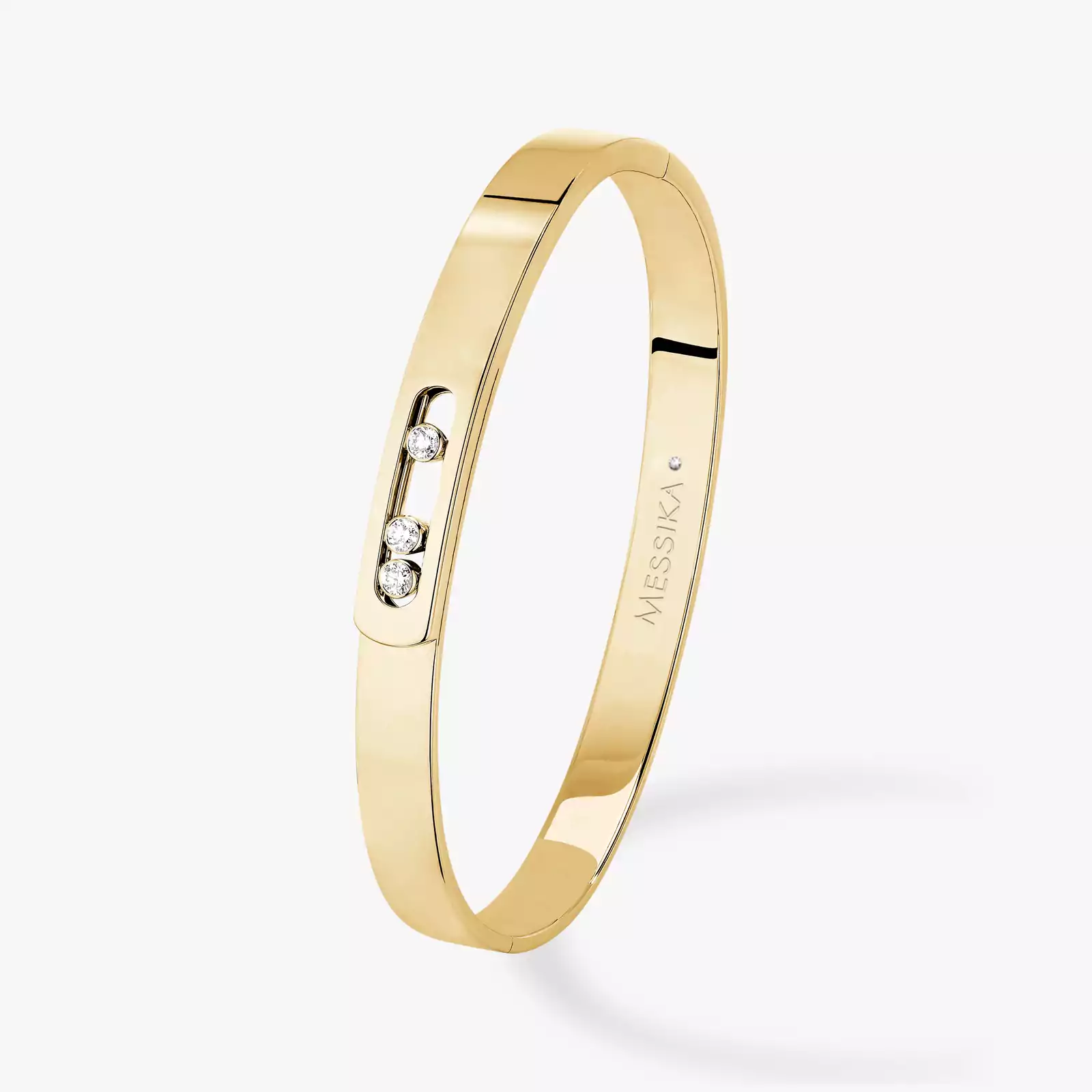 Move Noa MM Bangle Large Size Yellow Gold For Her Diamond Bracelet 13912-YG