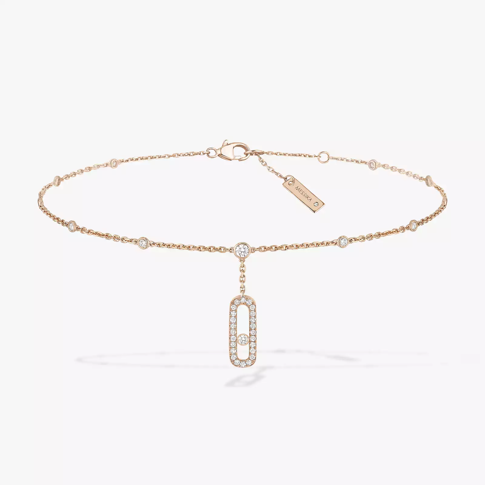 Bracelet de Cheville Move Uno Pavé Für sie Diamant Armband Roségold 06592-PG