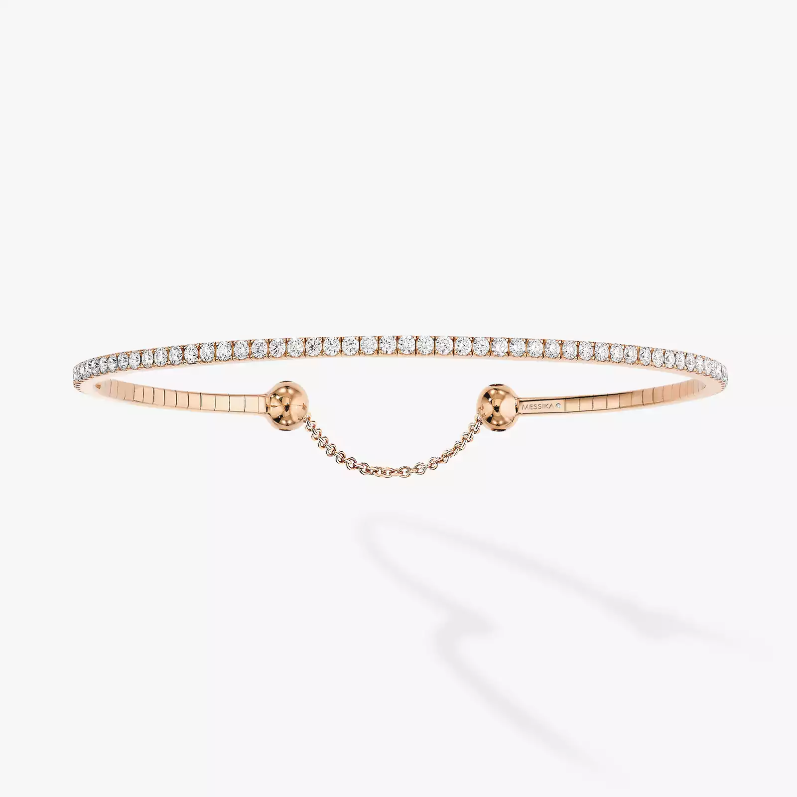 Bracelet For Her Pink Gold Diamond Skinny 1.6ct 04849-PG