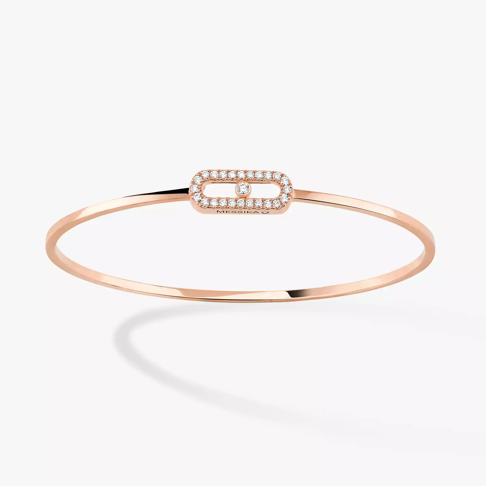 Move Uno Pavé Flex Bangle Pink Gold For Her Diamond Bracelet 11134-PG