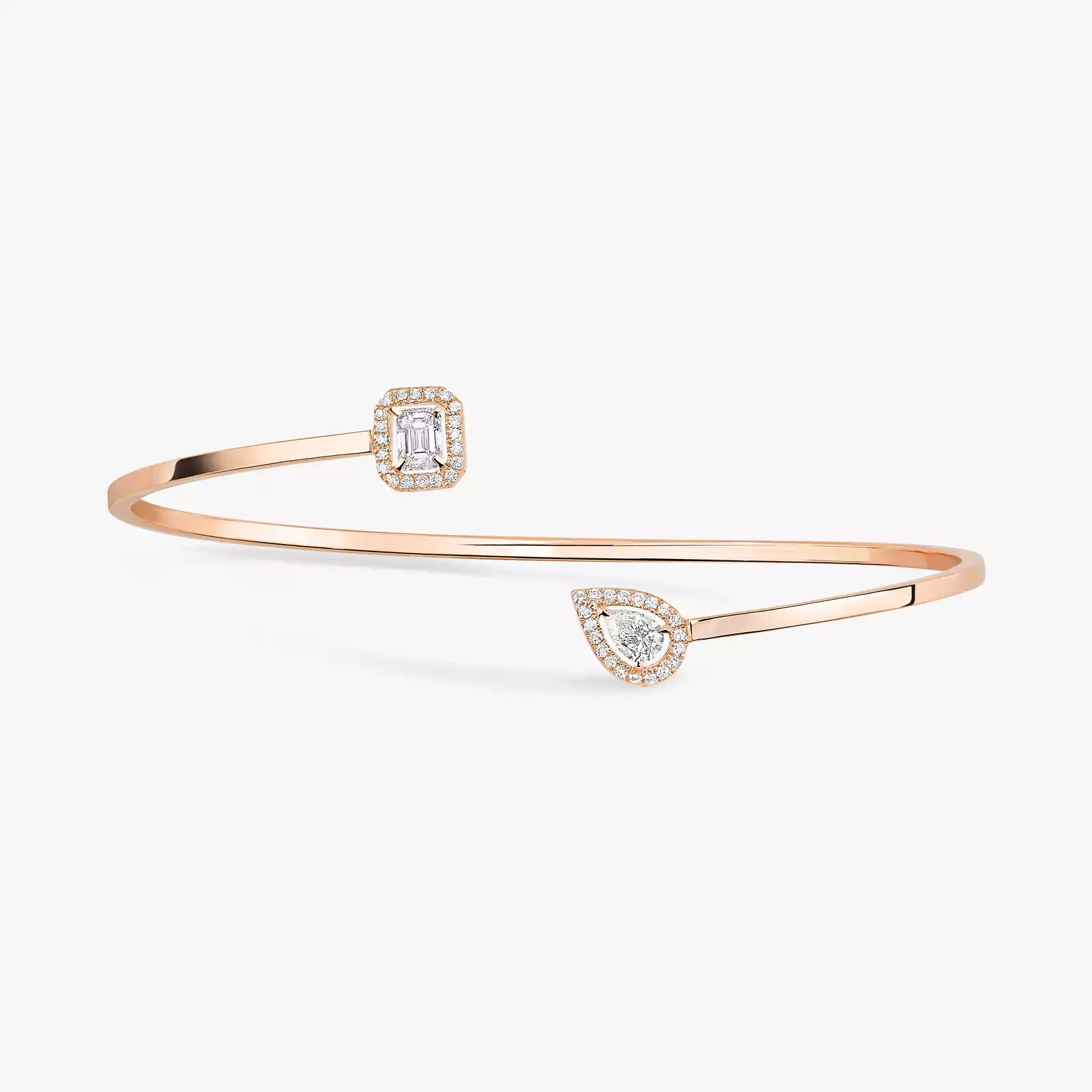 My Twin Toi & Moi Diamant-Armreif 0,15kt x2 Für sie Diamant Armband Roségold 07222-PG