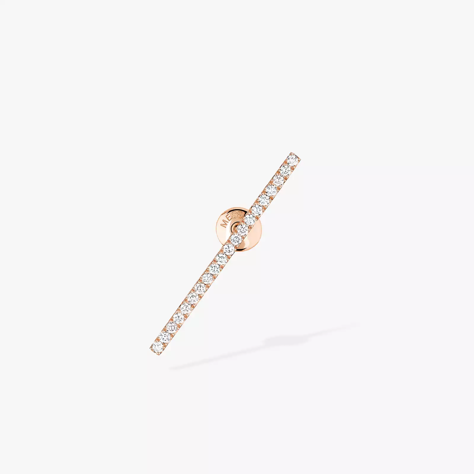 Gatsby Single Bar Earring Pink Gold For Her Diamond Earrings 07230-PG