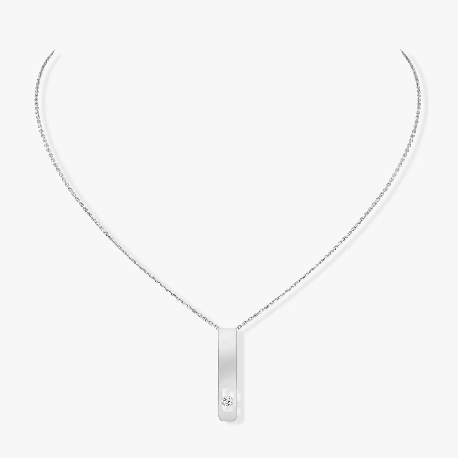 My First Diamond White Gold For Her Diamond Necklace 07498-WG