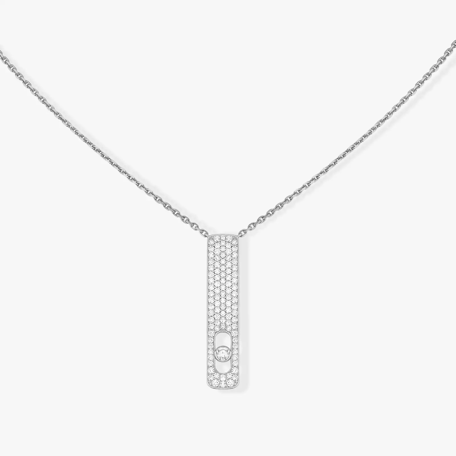 Mit Diamanten ausgefasste My First Diamond Halskette Für sie Diamant Kette Weißgold 07520-WG