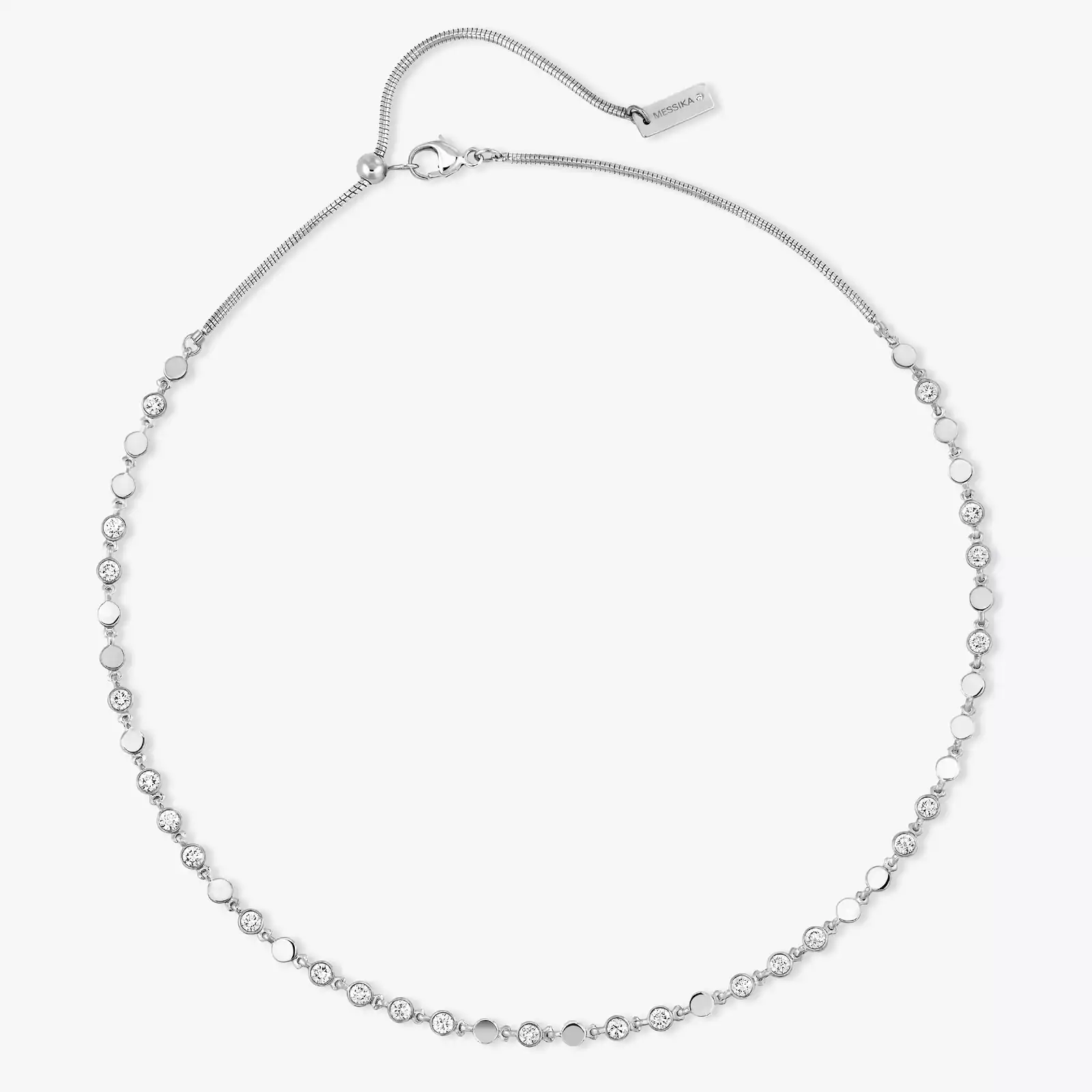 Necklace For Her White Gold Diamond D-Vibes SM 12351-WG