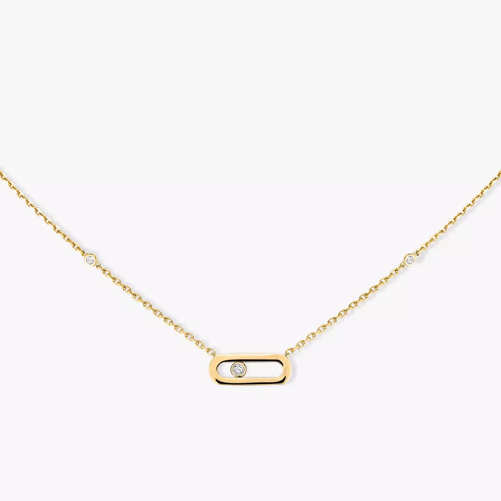 Gold Move Uno Yellow Gold For Her Diamond Necklace 10053-YG