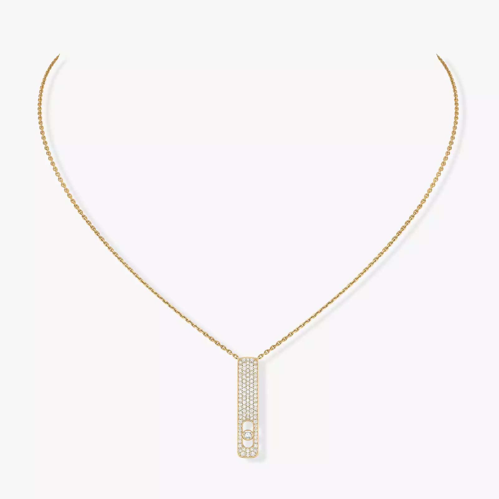 Necklace For Her Yellow Gold Diamond My First Diamond Pavé  07520-YG