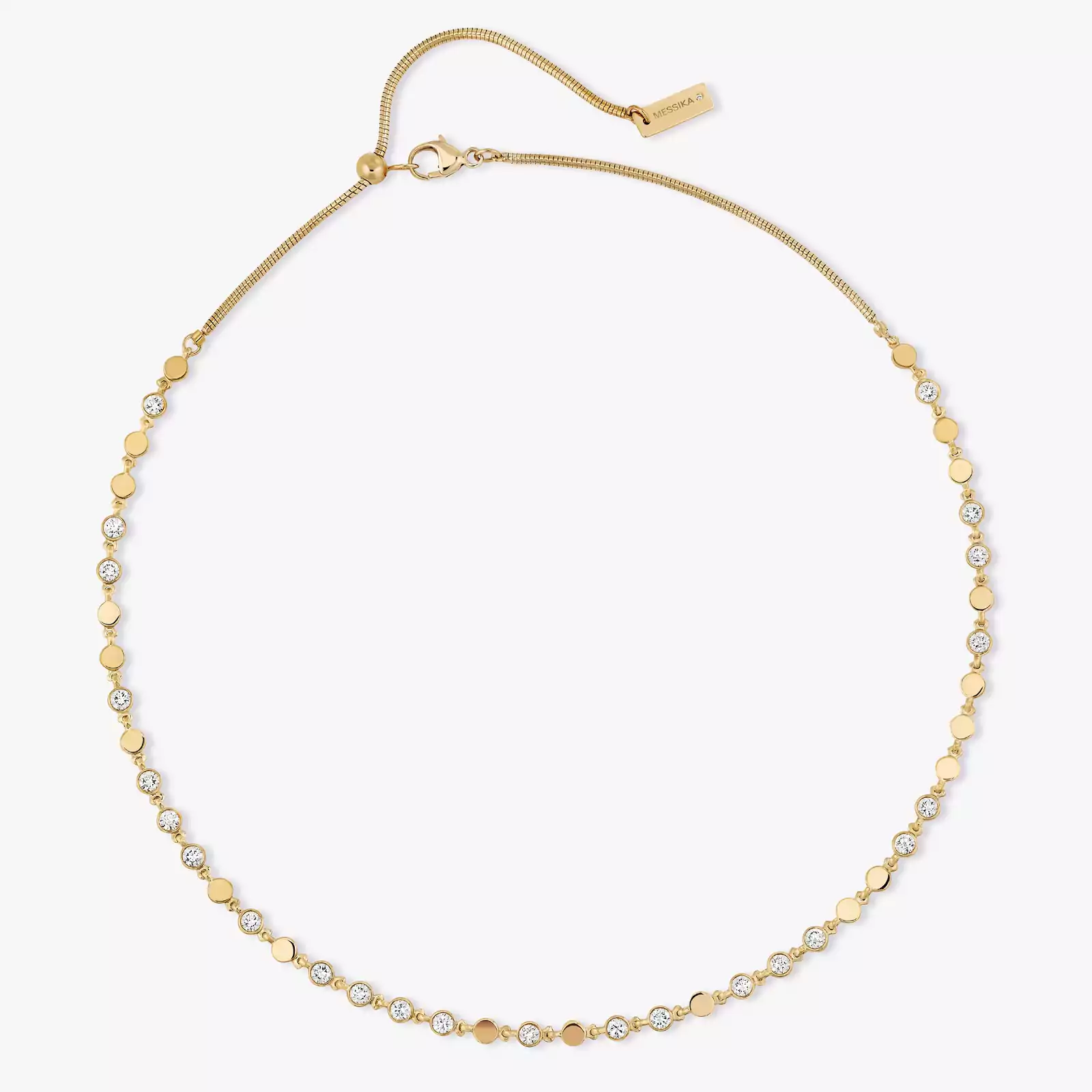 D-Vibes Halskette KM Für sie Diamant Kette Gelbgold 12351-YG