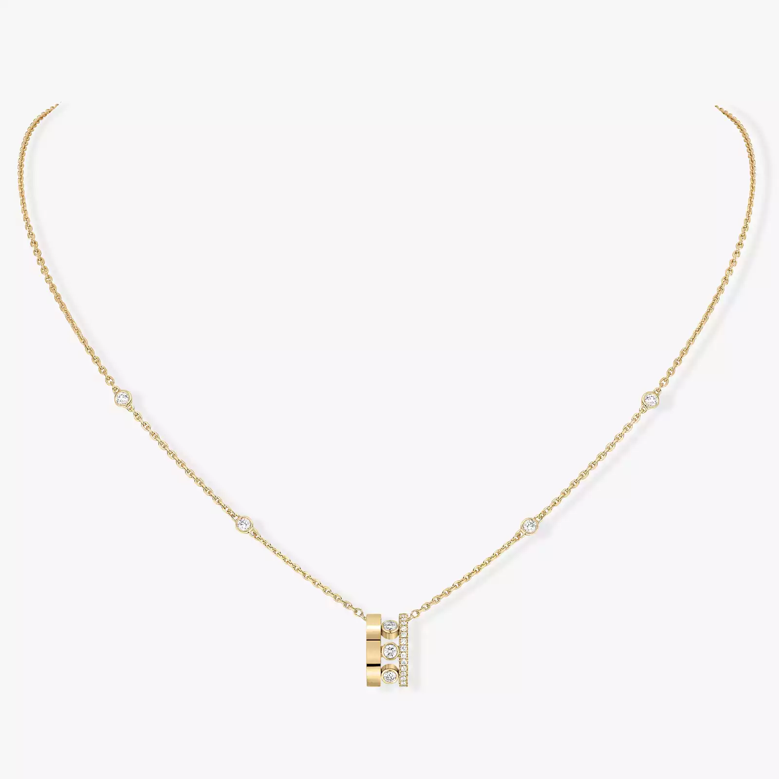 Move Romane Pendant  Yellow Gold For Her Diamond Necklace 07158-YG