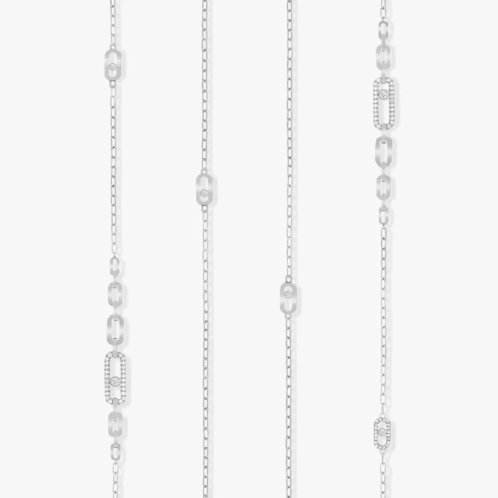 Necklace For Her White Gold Diamond  Move Uno  07170-WG