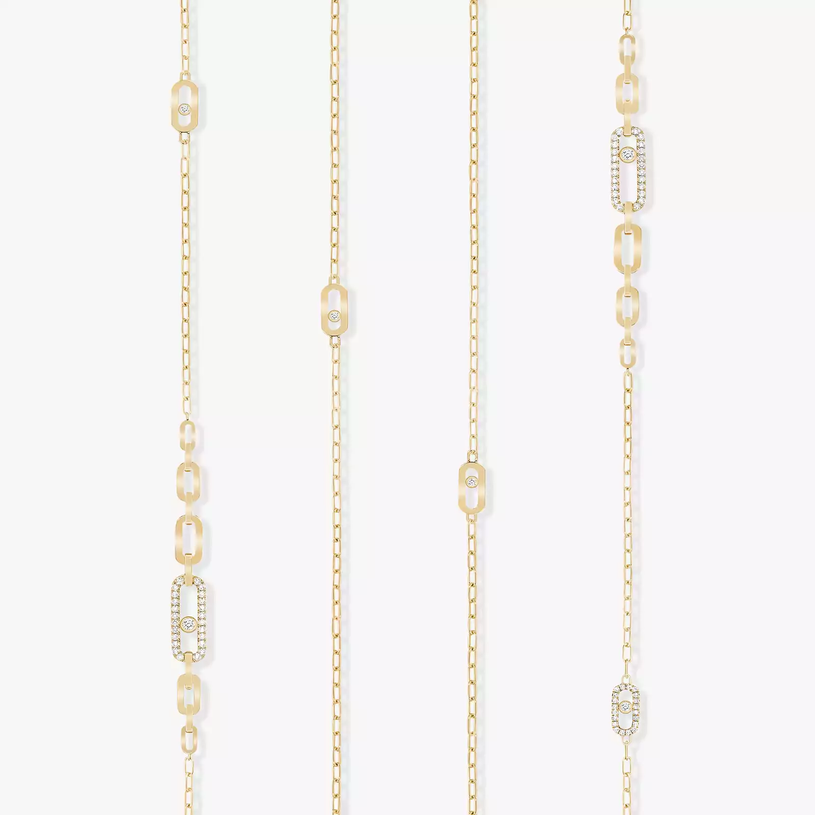 Move Uno  Yellow Gold For Her Diamond Necklace 07170-YG